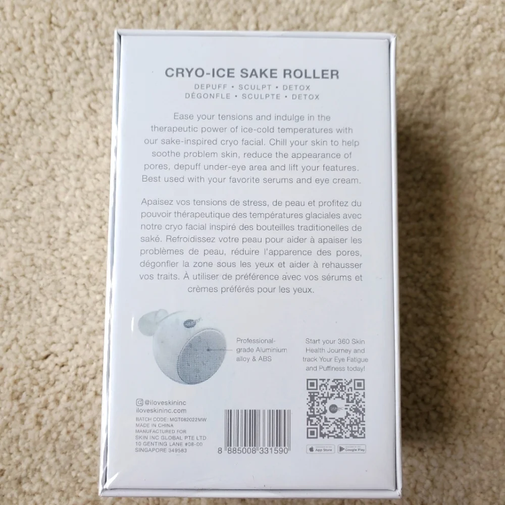 Cryo-Ice Sake Roller - Depuff, Sculpt, Detox